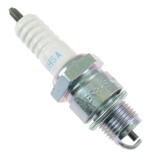 NGK BR8HSA Spark Plug, NGK Standard, 14 mm Thread, 0.490 in Reach, Gasket Seat, Stock Number 5539, Resistor, Each