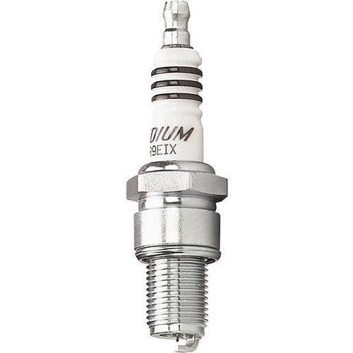 NGK CR9EIX Spark Plug, NGK Iridium IX, 10 mm Thread, 0.749 in Reach, Gasket Seat, Stock Number 3521, Resistor, Each