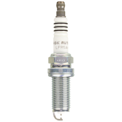 NGK LFR5AHX Spark Plug, Ruthenium HX, 14 mm Thread, 26.5 mm Reach, Gasket Seat, Stock Number 96355, Resistor, Each