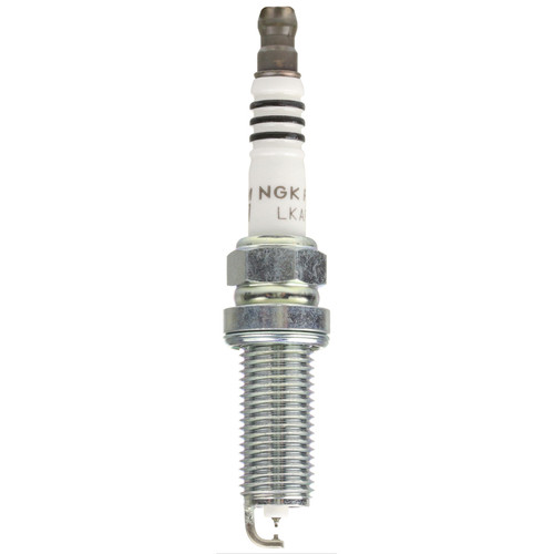NGK LKAR6AHX Spark Plug, Ruthenium HX, 12 mm Thread, 26.5 mm Reach, Gasket Seat, Stock Number 97292, Resistor, Each