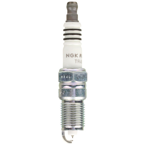 NGK TR4BHX Spark Plug, Ruthenium HX, 14 mm Thread, 0.708 in Reach, Tapered Seat, Stock Number 97100, Resistor, Each