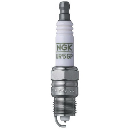 NGK UR5GP Spark Plug, NGK G-Power Platinum, 14 mm Thread, 0.460 in Reach, Tapered Seat, Stock Number 3547, Resistor, Each
