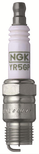NGK YR5GP Spark Plug, NGK G-Power Platinum, 14 mm Thread, 0.460 in Reach, Tapered Seat, Stock Number 2953, Resistor, Each