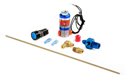 Nitrous Oxide Systems 16030NOS Nitrous Oxide Purge Kit, Super Powershot, Single Outlet, Solenoid / Wiring / Fittings / Button, 4 AN Hose, Kit