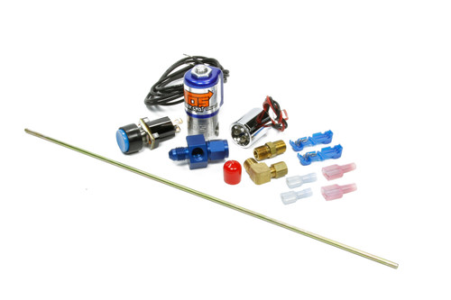 Nitrous Oxide Systems 16033NOS Nitrous Oxide Purge Kit, Ntimidator, Single Outlet, Blue Illuminated, Light / Solenoid / Wiring / Fittings / Button, 4 AN Hose, Kit
