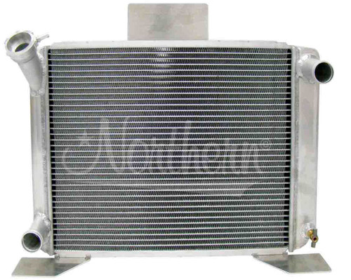 Northern Radiator 205138 Radiator, 21.625 W x 15.875 H x 3.125 D, Passenger Side Inlet, Drivers Side Outlet, Aluminum, Natural, V8, Ford Compact Truck 1982-94, Each