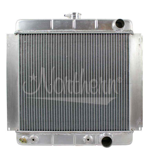 Northern Radiator 205214 Radiator, 19.750 W x 21.875 H x 2.500 D in, Passenger Side Inlet, Passenger Side Outlet, Aluminum, Natural, Ford 1964-73, Each