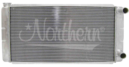 Northern Radiator 209651 Radiator, 31 W x 16.375 H x 3.125 D in, Passenger Side Inlet, Passenger Side Outlet, Aluminum, Natural, GM, Each