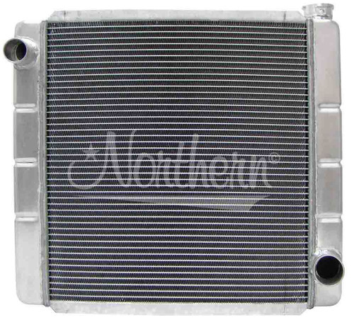 Northern Radiator 209674 Radiator, Race Pro, 21.625 in W x 19.625 in H x 3.125 in D, Driver Side Inlet, Passenger Side Outlet, Aluminum, Each
