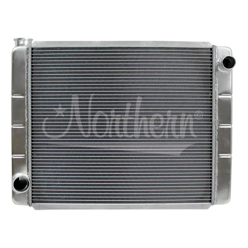 Northern Radiator 209695 Radiator, Race Pro, 26 in W x 19 in H x 3.125 in D, Passenger Side Inlet, Driver Side Outlet, Aluminum, Each
