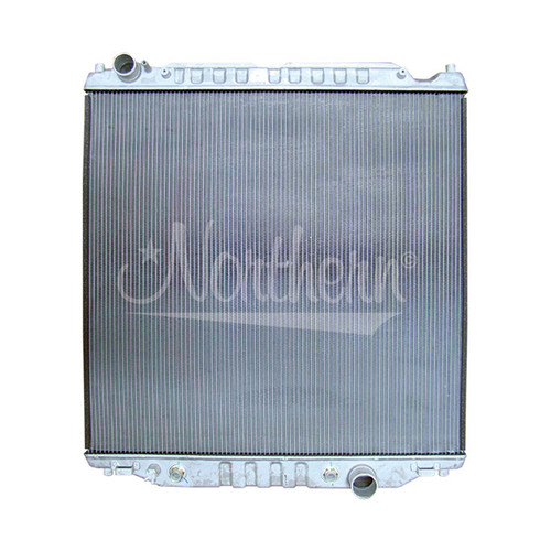 Northern Radiator CR2887 Radiator, 28.625 in W x 29.875 in H x 1.250 in D, Driver Side Inlet, Passenger Side Outlet, Aluminum, Natural, 6 / 6.8 L, F250, Ford Fullsize Truck 2003-09, Each