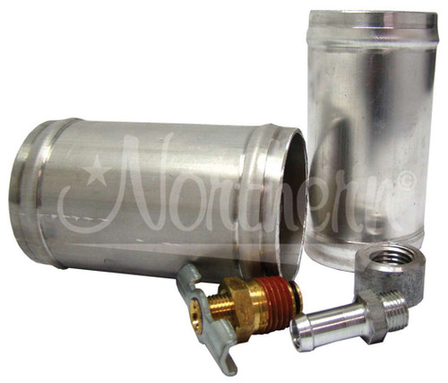 Northern Radiator Z12013 Radiator Modification Kit, Hose Connections / Fittings / Weld-In Bung / Petcock, Aluminum, Natural, Kit