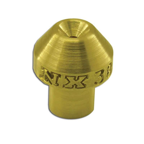 Nitrous Express 17033 Nitrous Oxide Jet, WHP, Flare, 0.033 in ID, Brass, Nitrous / Fuel, Each