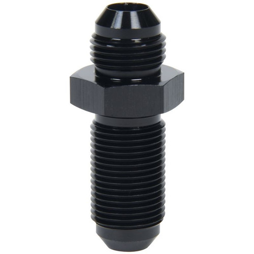 Allstar ALL49613 Bulkhead Fitting, -8 AN, Straight, Black, Aluminum, Each