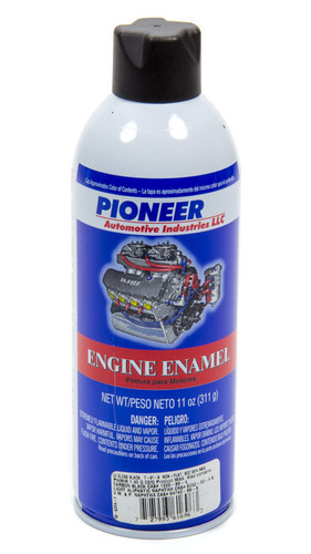 Pioneer T-61-A Paint, Engine, High Temperature, Enamel, Semi-Gloss, Black, 11.00 oz Aerosol, Each