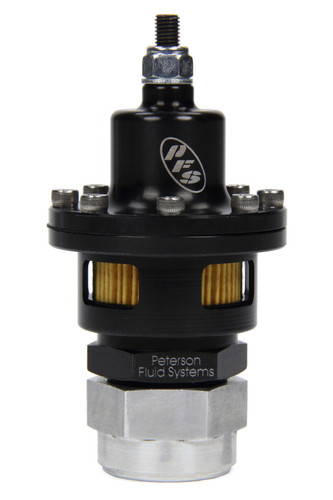 Peterson Fluid 08-0455 Vacuum Regulator, Adjustable, Aluminum Weld-On Bung, Aluminum, Black Anodized, Kit