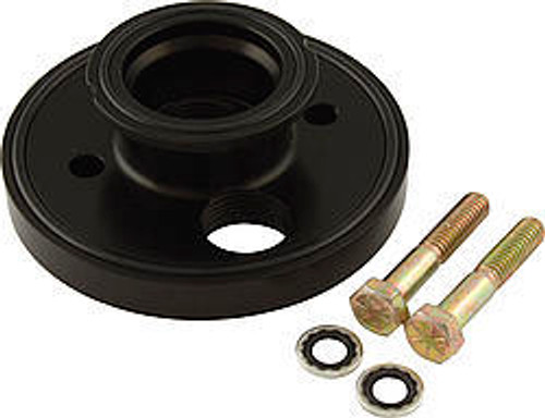 Peterson Fluid 09-0202 Oil Filter Adapter, Bypass, Block Mount, 10 AN O-Ring Inlet, 10 AN O-Ring Outlet, Aluminum, Black Anodized, Chevy V8, Each