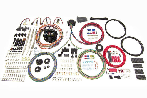 Painless Wiring 10405 Car Wiring Harness, Pro Series Truck, Customizable, 23 Circuit, Bulkhead Firewall Pass-Through, In Column Key, GM, Kit