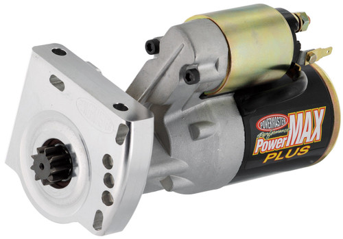 Powermaster 9009 Starter, PowerMAX Plus, 3.7:1 Gear Reduction, Black Paint, 168 Tooth Flywheel, Hitachi-Style, GM LS-Series, Each