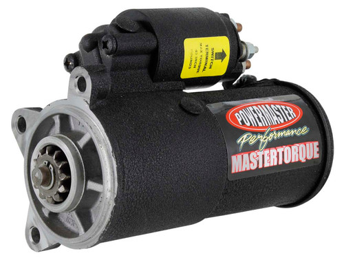 Powermaster 9632 Starter, Master Torque, 3.25:1 Gear Reduction, Black, Ford Coyote / Modular, Each