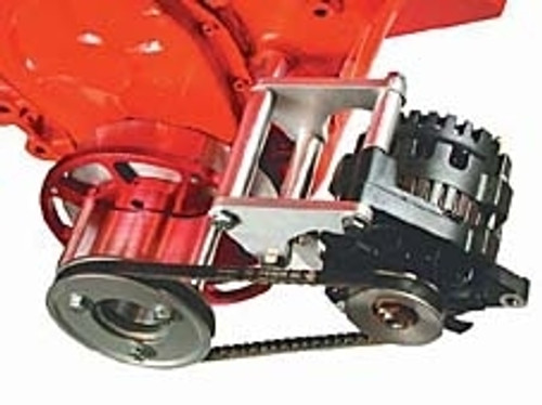 Powermaster 982 Alternator Spacer, Motor Plate, 1.875 in Thick, Hardware / Spacers, Aluminum, Natural, Big / Small Block Chevy, Kit