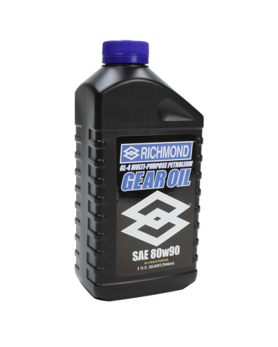 Richmond RICHGL4 Gear Oil, GL-4, 80W90, Conventional, 1 qt Bottle, Each