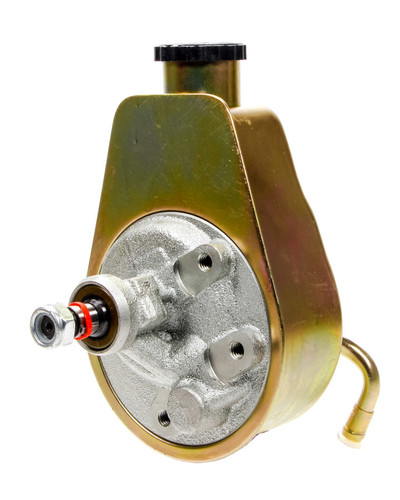 Racing Power Co-Packaged R3913X Power Steering Pump, Saginaw, Bolt-On Pulley, Steel, Cadmium, Each