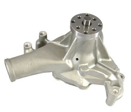 Racing Power Co-Packaged R3951 Water Pump, Mechanical, Long Design, Aluminum, Satin, Small Block Chevy, Each