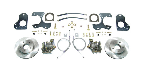 Right Stuff Detailing AFXRD78 Brake System, Disc Conversion, Rear, 1 Piston Caliper, 11.000 in Rotor, Offset Hat, Iron, Natural, GM 10-Bolt 1978-88, Kit