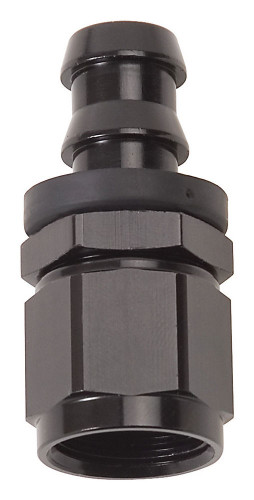 Russell 624003 Fitting, Hose End, Twist-Lok, Straight, 4 AN Hose Barb to 4 AN Female, Aluminum, Black Anodized, Each