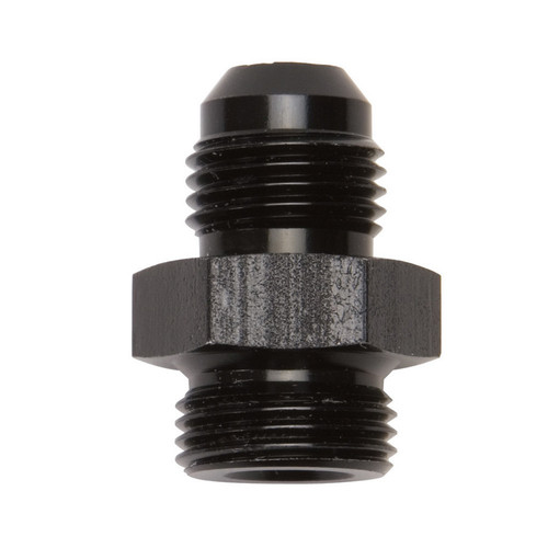 Russell 640243 Fitting, Adapter, Straight, 6 AN Male to 5/8-20 in Male, Aluminum, Black Anodized, Each