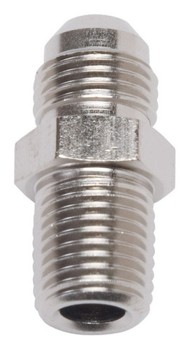 Russell 660481 Fitting, Adapter, Straight, 8 AN Male to 3/8 in NPT Male, Aluminum, Nickel Anodized, Each