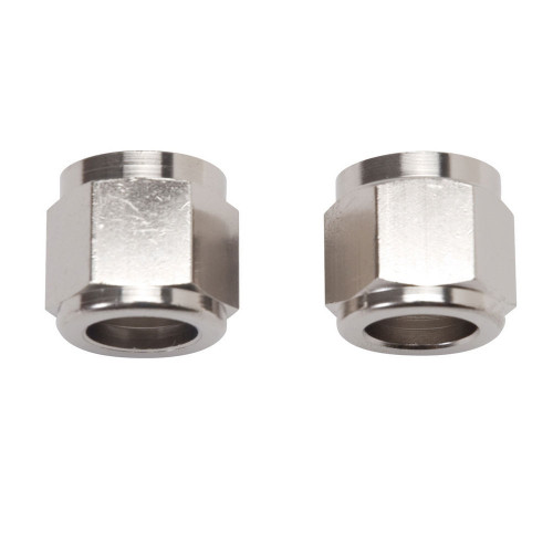 Russell 660571 Fitting, Tube Nut, 6 AN, 3/8 in Tube, Aluminum, Nickel Anodized, Pair