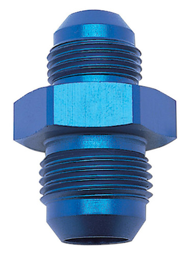Russell 661770 Fitting, Adapter, Straight, 6 AN Female to 4 AN Male, Aluminum, Blue Anodized, Each