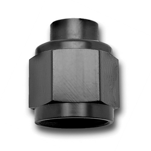 Russell 661963 Fitting, Cap, 6 AN, Aluminum, Black Anodized, Each