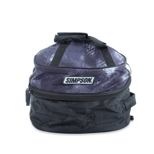 Simpson Safety 23605 Helmet Bag, Fleece Lined, Zipper Closure, Polyester, Black / Gray, Each