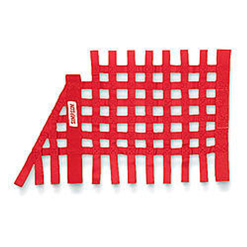 Simpson Safety 36004R Window Net, SFI 27.1, 1 in Webbing, 16 x 27 in Trapezoid, Red, Each