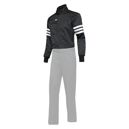 Simpson Safety 402412 Classic Driving Jacket, SFI 3.2A/5, Double Layer, Nomex, Black with White Stripes, X-Large, Each