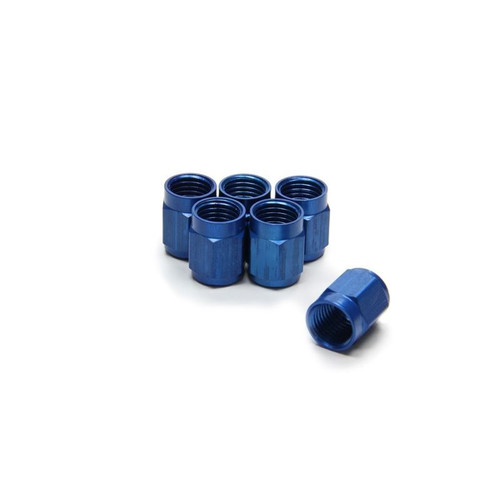 Aeroquip FCM3554 Tube Nuts, -3 AN, 3/16 in. Line, Aluminum, Blue, Pack of 6