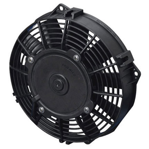 Spal Advanced Technologies 30100343 Electric Cooling Fan, Low Profile, 7-1/2 in Fan, Pusher, 437 CFM, 12V, Straight Blade, 8-1/4 x 8 in, 2 in Thick, Plastic, Each