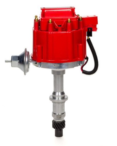 Specialty Products Company 3104R Distributor, Ready-To-Run, Magnetic Pickup, Vacuum Advance, HEI Style Terminal, Red, Pontiac V8, Each
