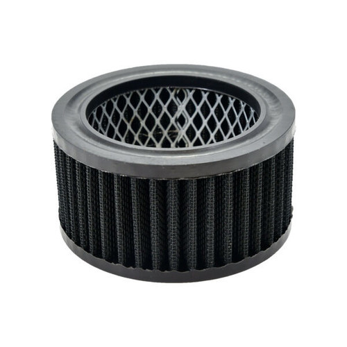 Specialty Products Company 7134BK Air Filter Element, Round, 4 in Diameter, 2 in Tall, Reusable Cotton, Black, Universal, Each