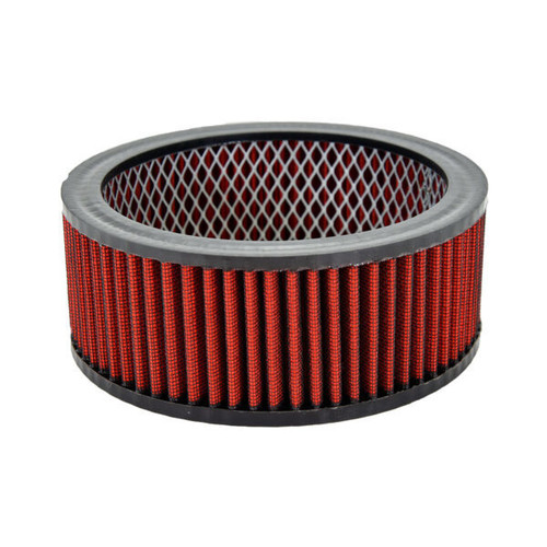 Specialty Products Company 7135 Air Filter Element, Round, 6.5 in Diameter, 2.5 in Tall, Reusable Cotton, Red, Universal, Each