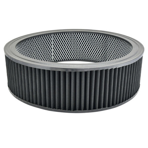 Specialty Products Company 7144BK Air Filter Element, Round, 14 in Diameter, 4 in Tall, Reusable Cotton, Black, Universal, Each