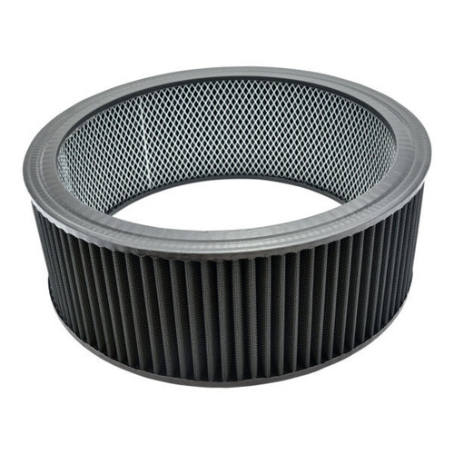 Specialty Products Company 7145BK Air Filter Element, Round, 14 in Diameter, 5 in Tall, Reusable Cotton, Black, Universal, Each