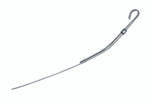 Specialty Products Company 7171 Engine Oil Dipstick, Solid Tube, Block Mount, 19 in Long, Steel, Chrome, Small Block Chevy, Each