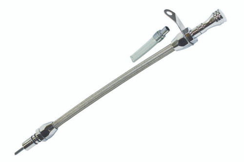 Specialty Products Company 8202 Transmission Dipstick, Flexible, OEM Length, Braided Stainless, Aluminum, Chrome, 700R4, Each