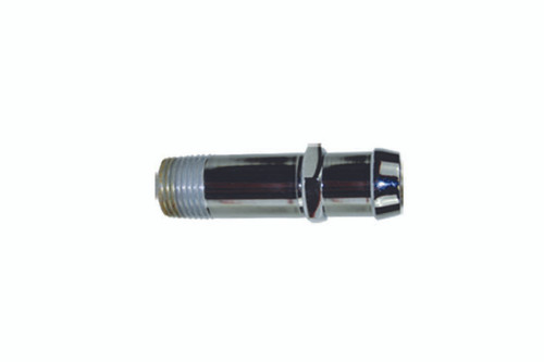 Specialty Products Company 9123 Fitting, Adapter, Straight, 3/4 in Hose Barb to 1/2 in NPT Male, Steel, Chrome, Heater Hose, Each