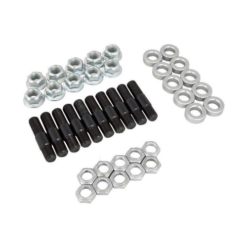 Strange A1037 Wheel Stud, 5/8-18 in Thread, 2.875 in Long, Bolt-On, Locking Nuts / Lug Nuts / Washers Included, Strange Axles, Kit