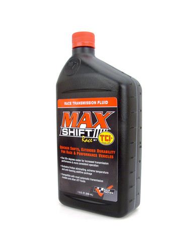 TCI 950620 Transmission Fluid, Max Shift Race Formula, ATF, Conventional, 1 qt Bottle, Each